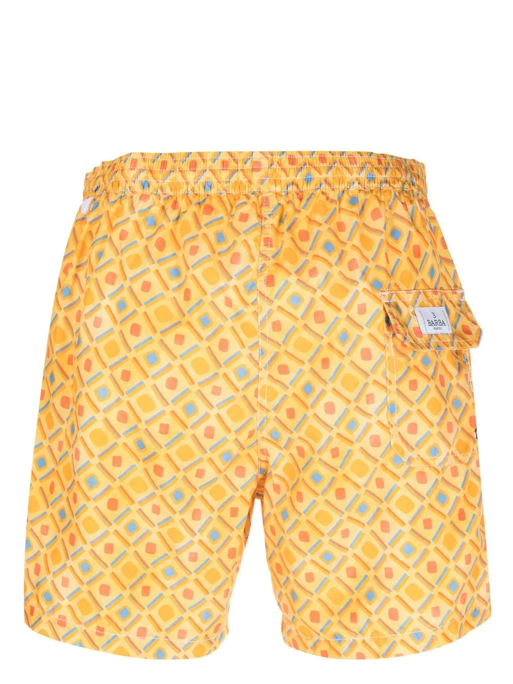 Barba Zwembroek met geometrische print - Geel