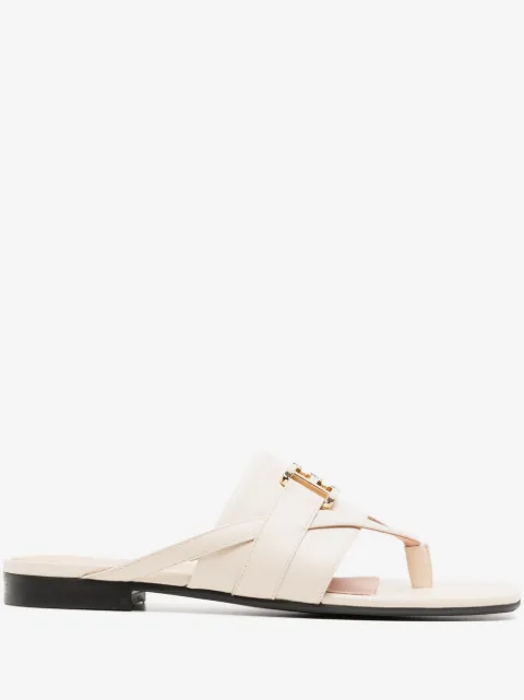 Bally Elia leather flat sandals