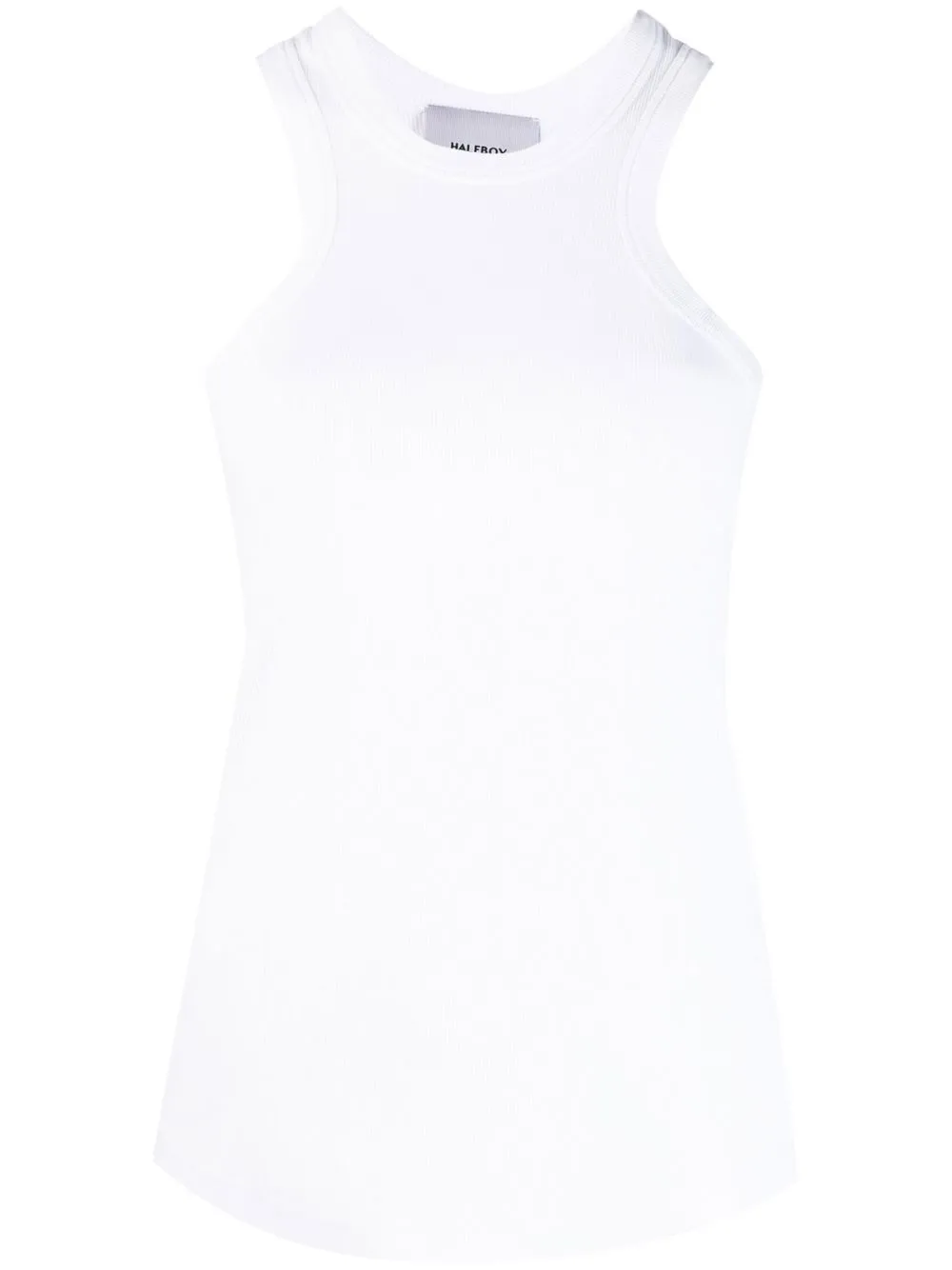 Halfboy Crew-neck Cotton Tank Top In White