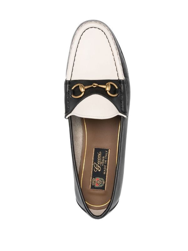 White hot sale gucci loafers