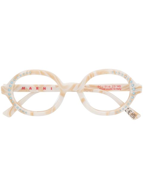 Marni Eyewear x RSF Nakagin Tower Ovale Brille