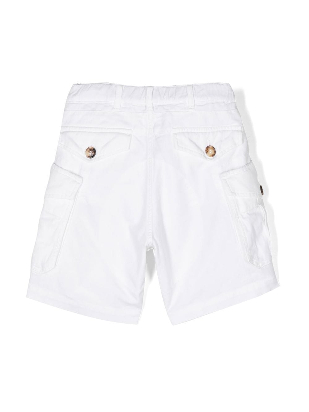 Shop Brunello Cucinelli Thigh-length Cotton Shorts In White