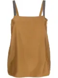 Fabiana Filippi metallic strap top - Brown
