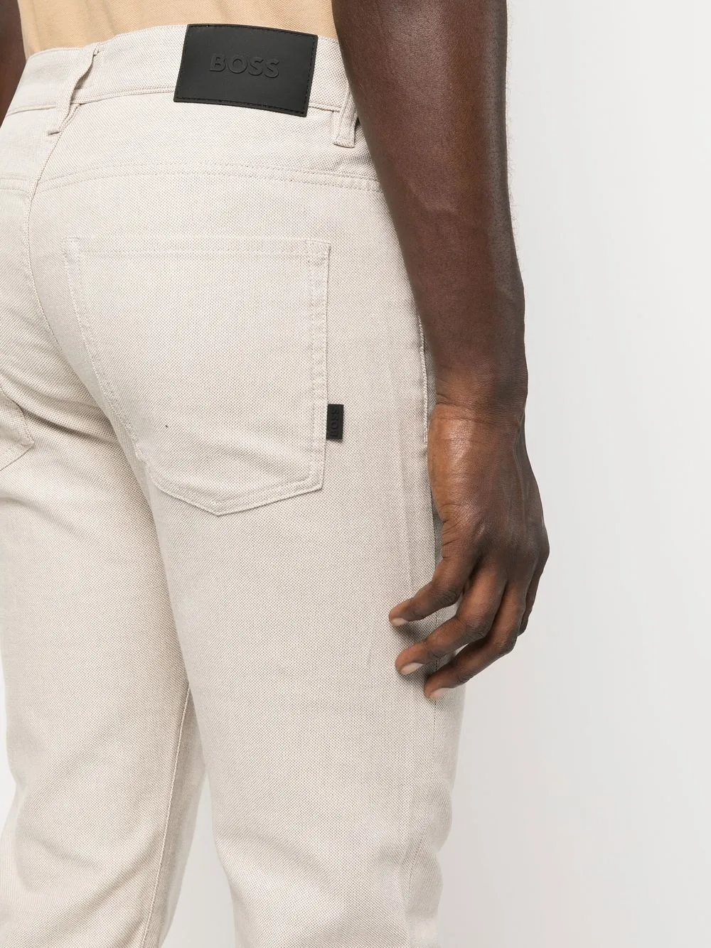 HUGO BOSS SLIM-CUT CHINO TROUSERS
