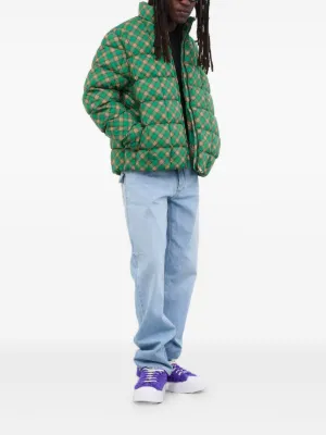 ERL ダウンジャケット ERL（イーアールエル）の「UNISEX PRINTED QUILTED PUFFER WOVEN