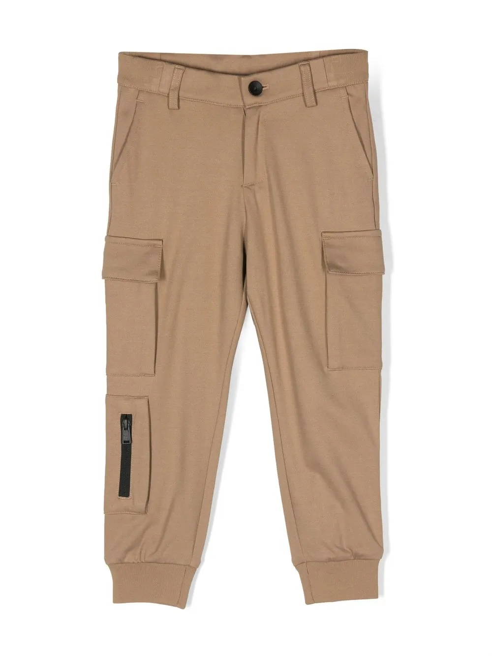 

BOSS Kidswear zip-detail cargo pants - Brown