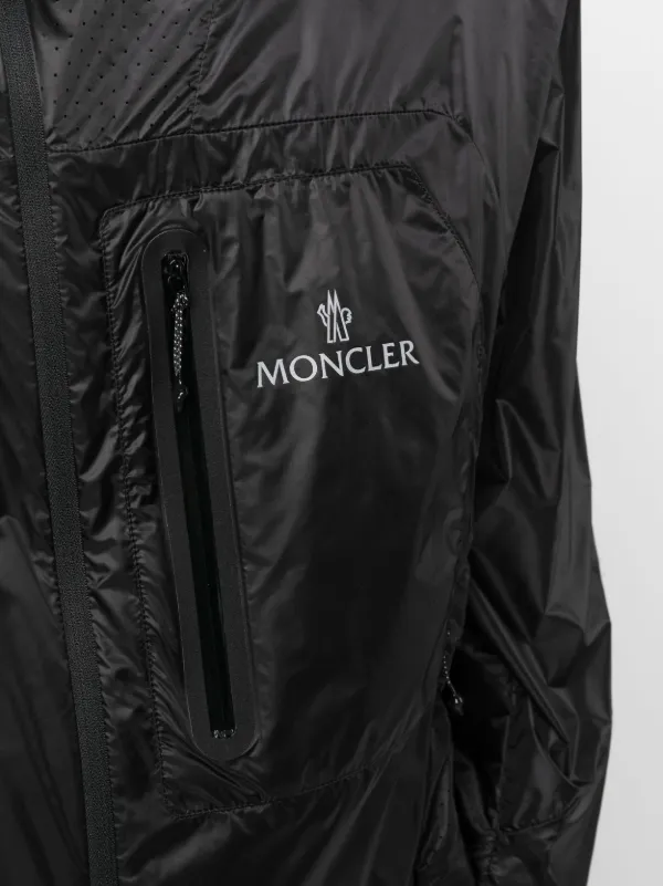 Black Neoprene Zip-Up Sweatshirt - Sweatshirts for Women | Moncler US