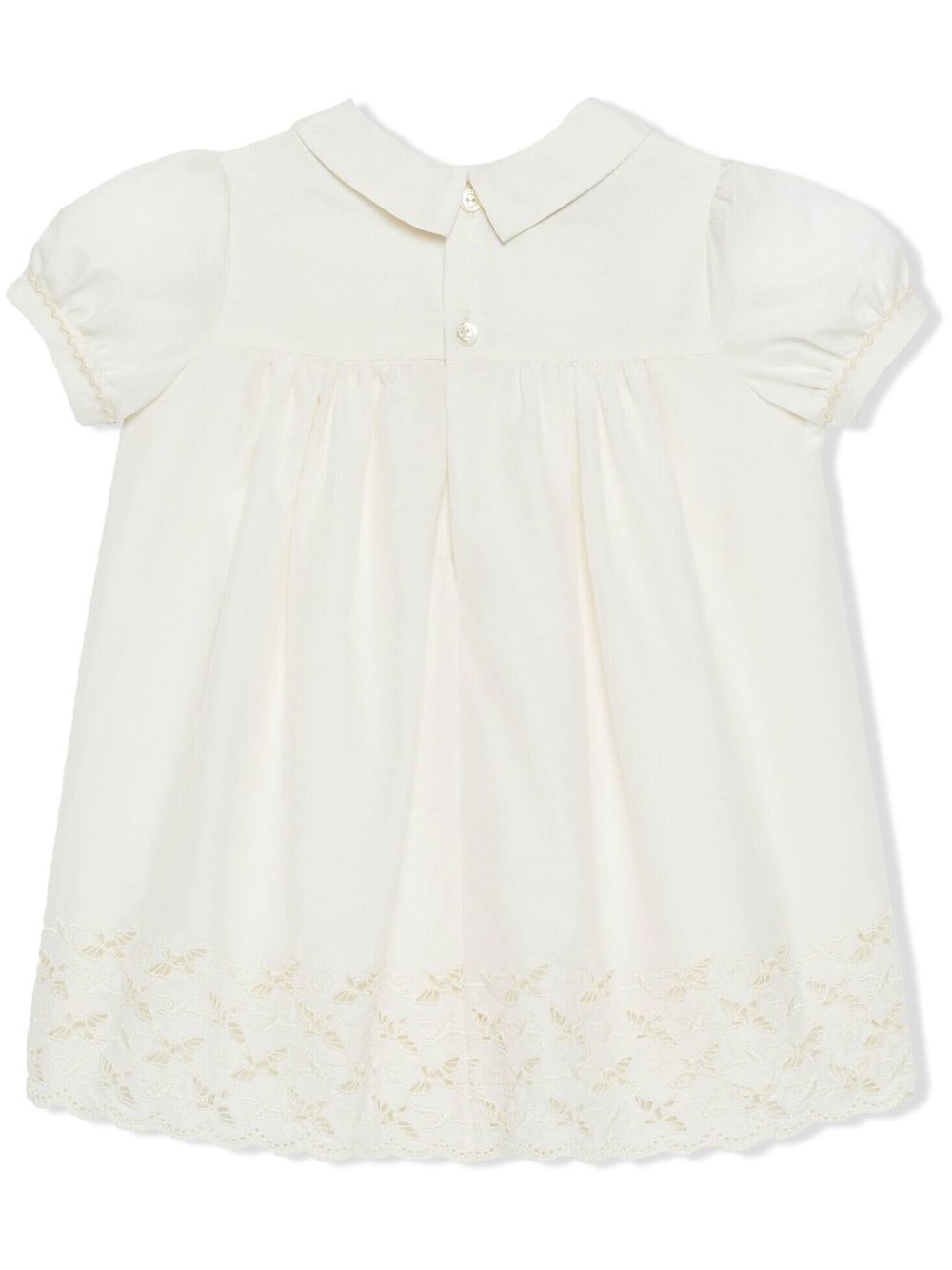 Gucci Kids Broderie anglaise jurk - Wit