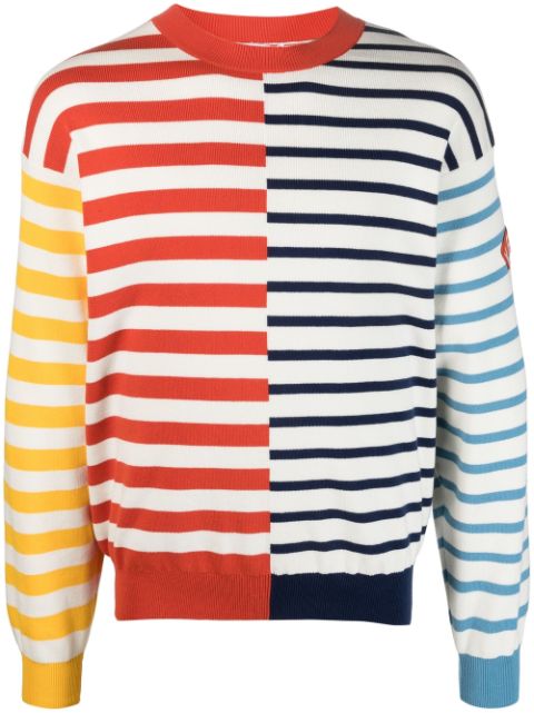 Kenzo logo-print striped sweatshirt Men