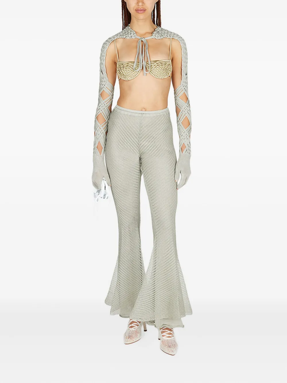 Isa Boulder Flared broek Grijs