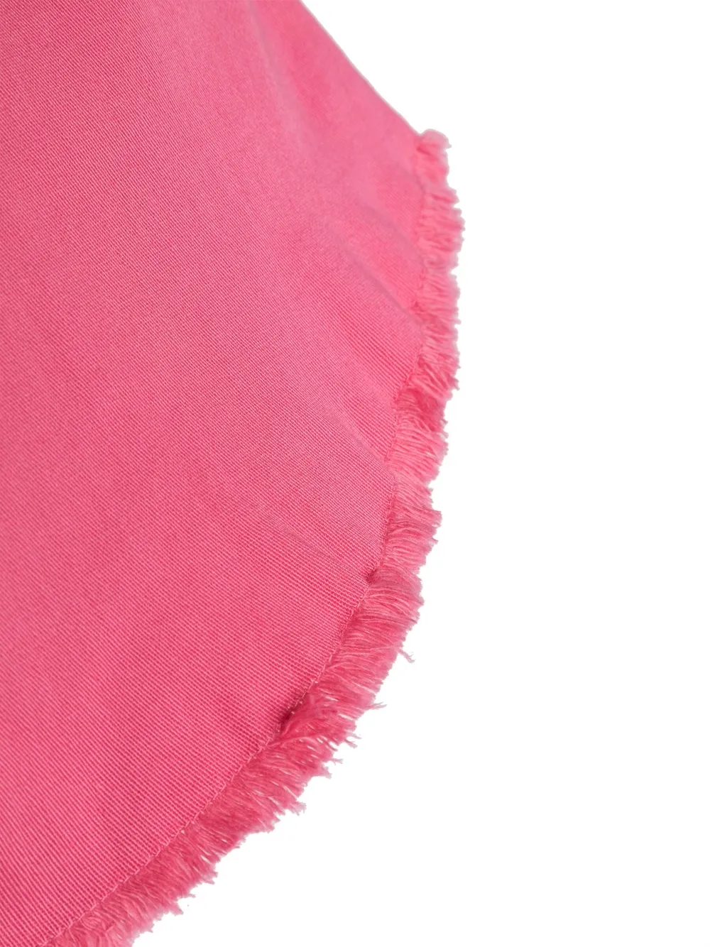 Shop Twinset Logo-plaque Frayed Shorts In Pink