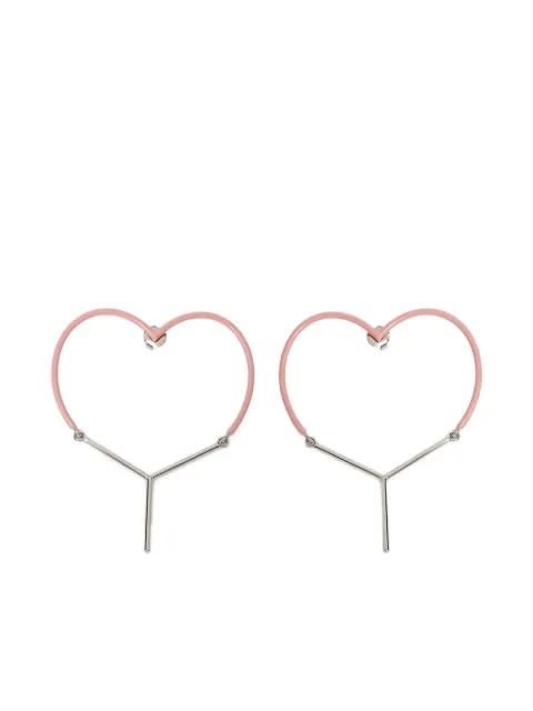 Y/Project aretes en forma de corazón