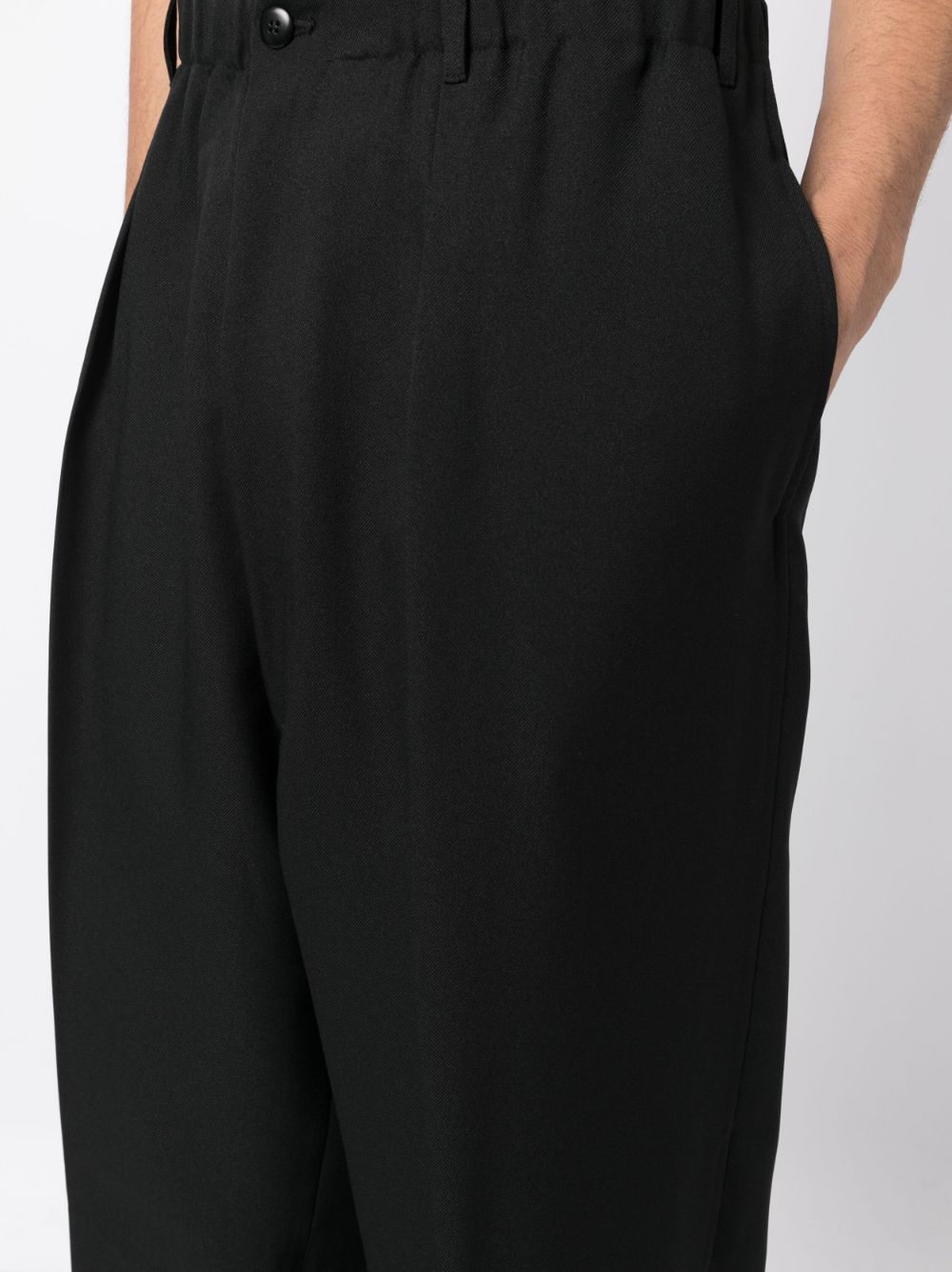 Shop Random Identities Worker-low Crotch Trousers In Schwarz