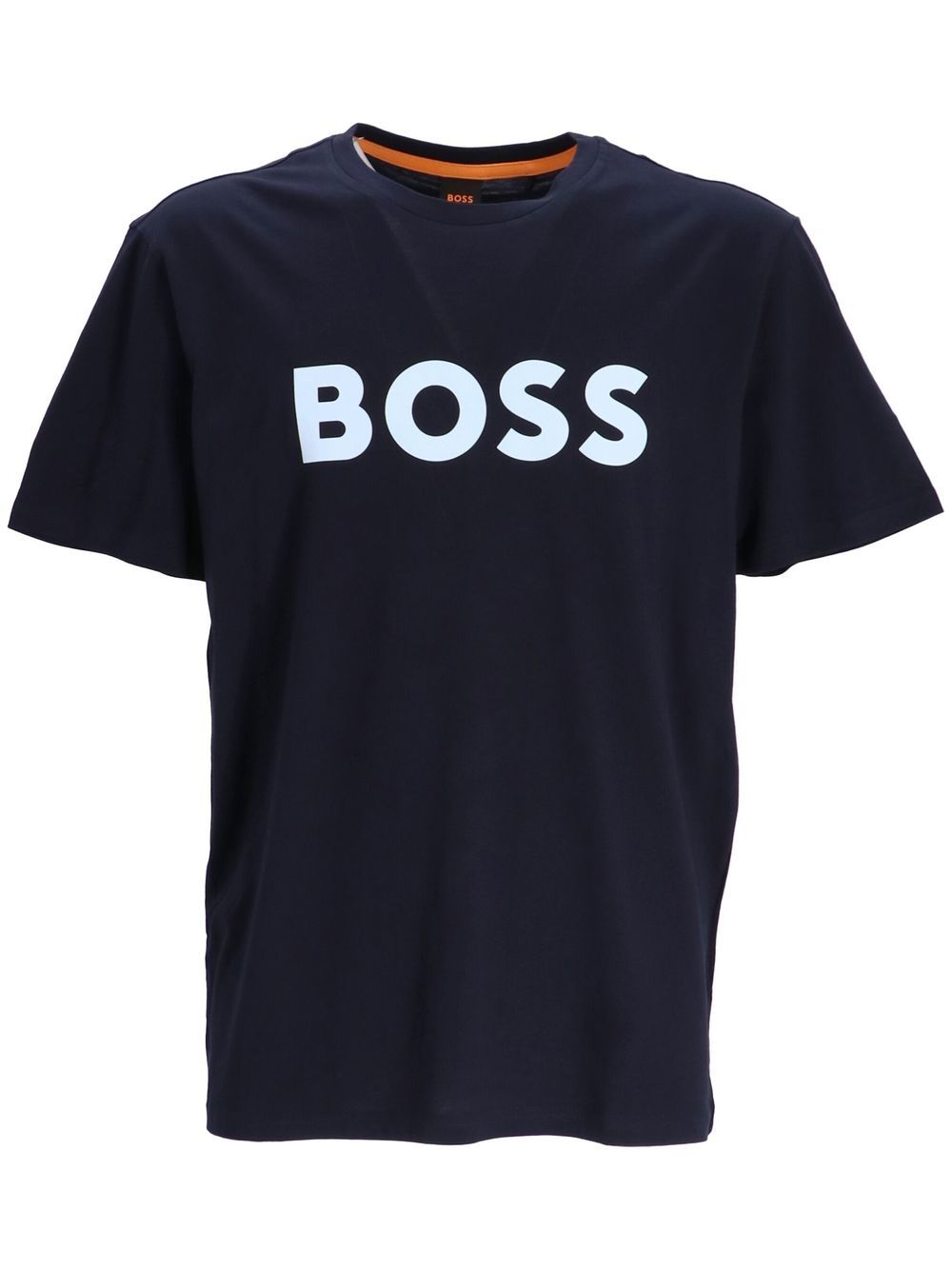 Hugo Boss Logo-print Short-sleeve T-shirt In Blue