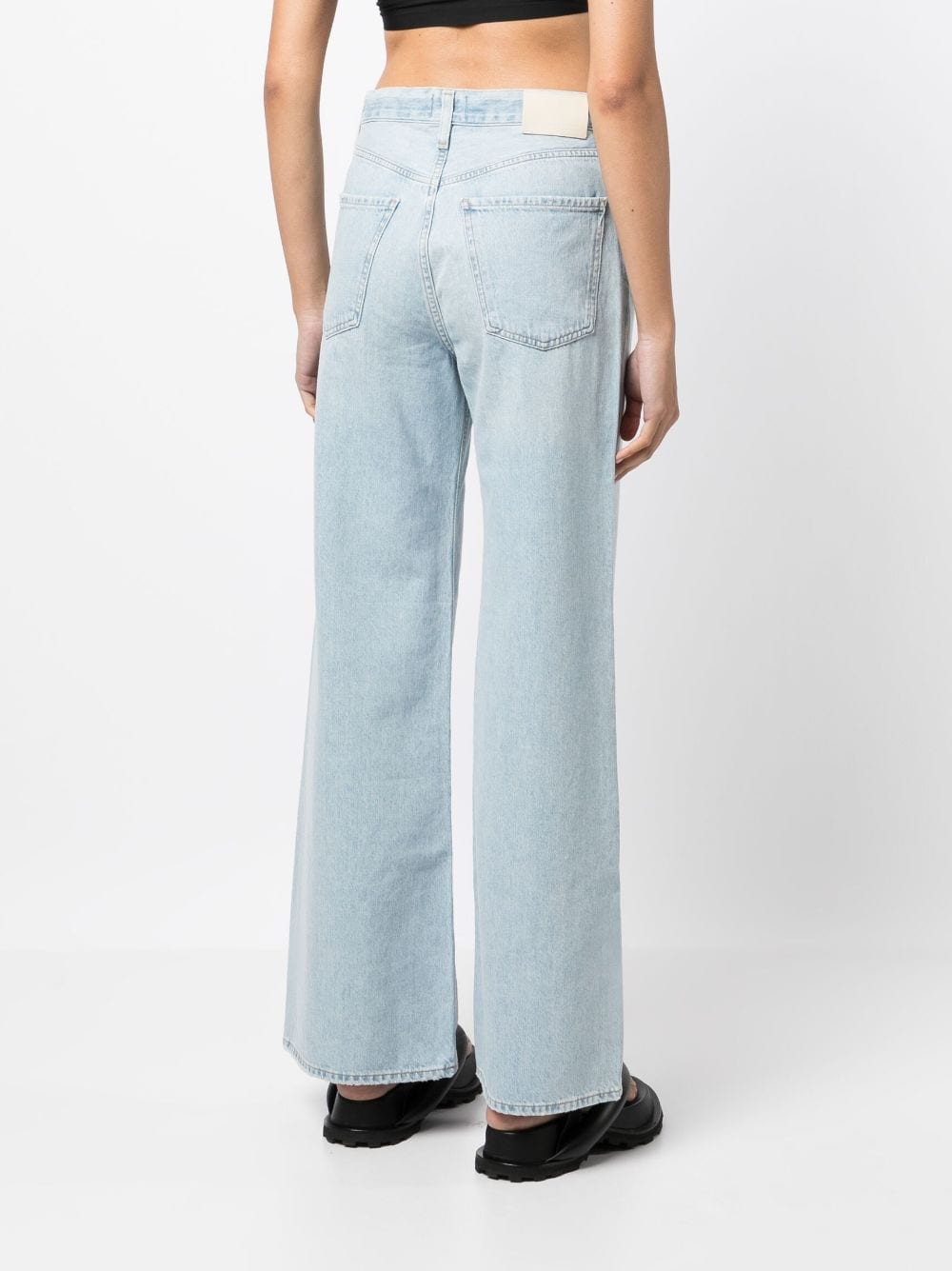 Shop Citizens Of Humanity Paloma Wide-leg Jeans In Blue