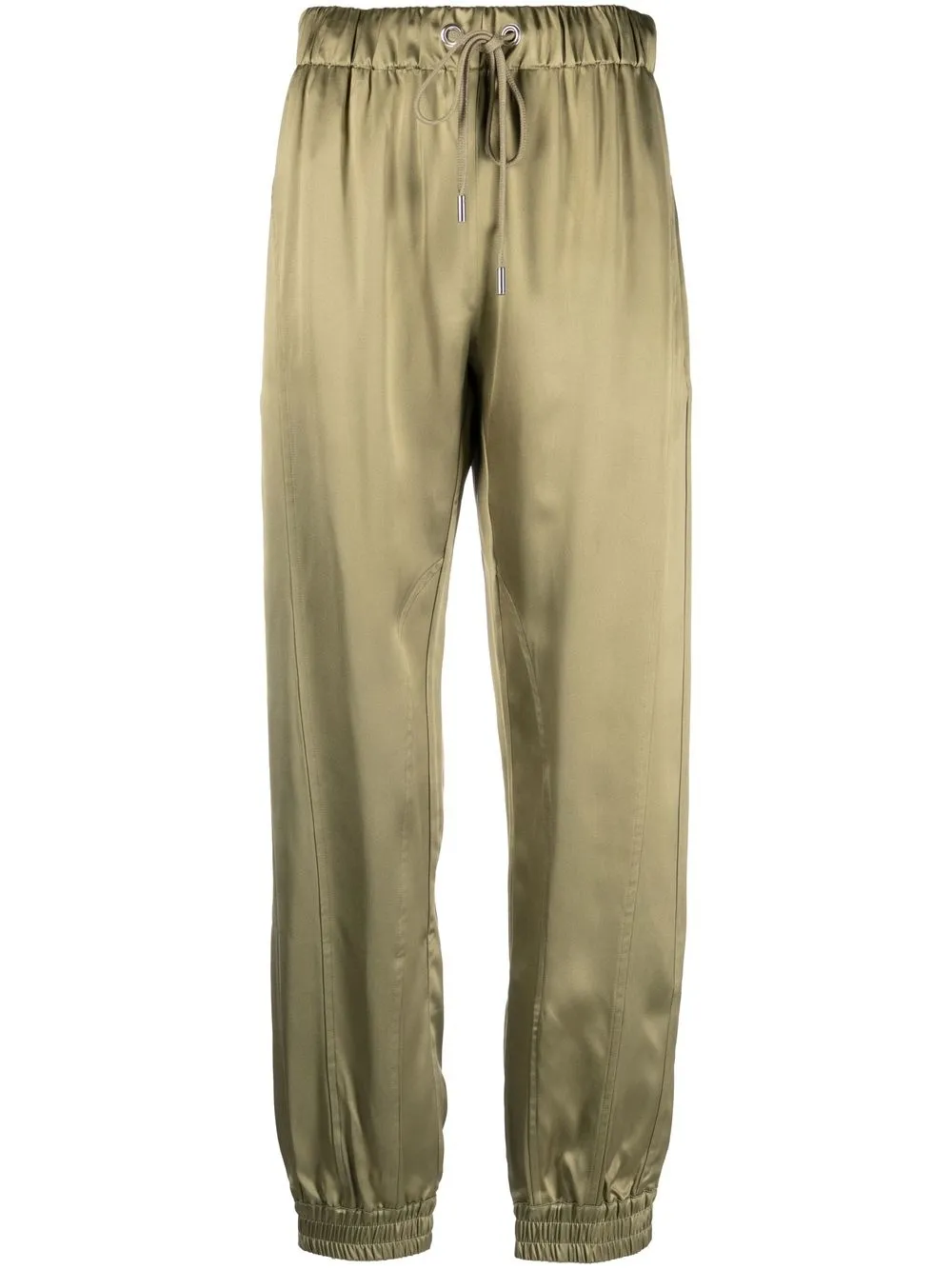 

SA SU PHI high-waist silk-satin trousers - Green