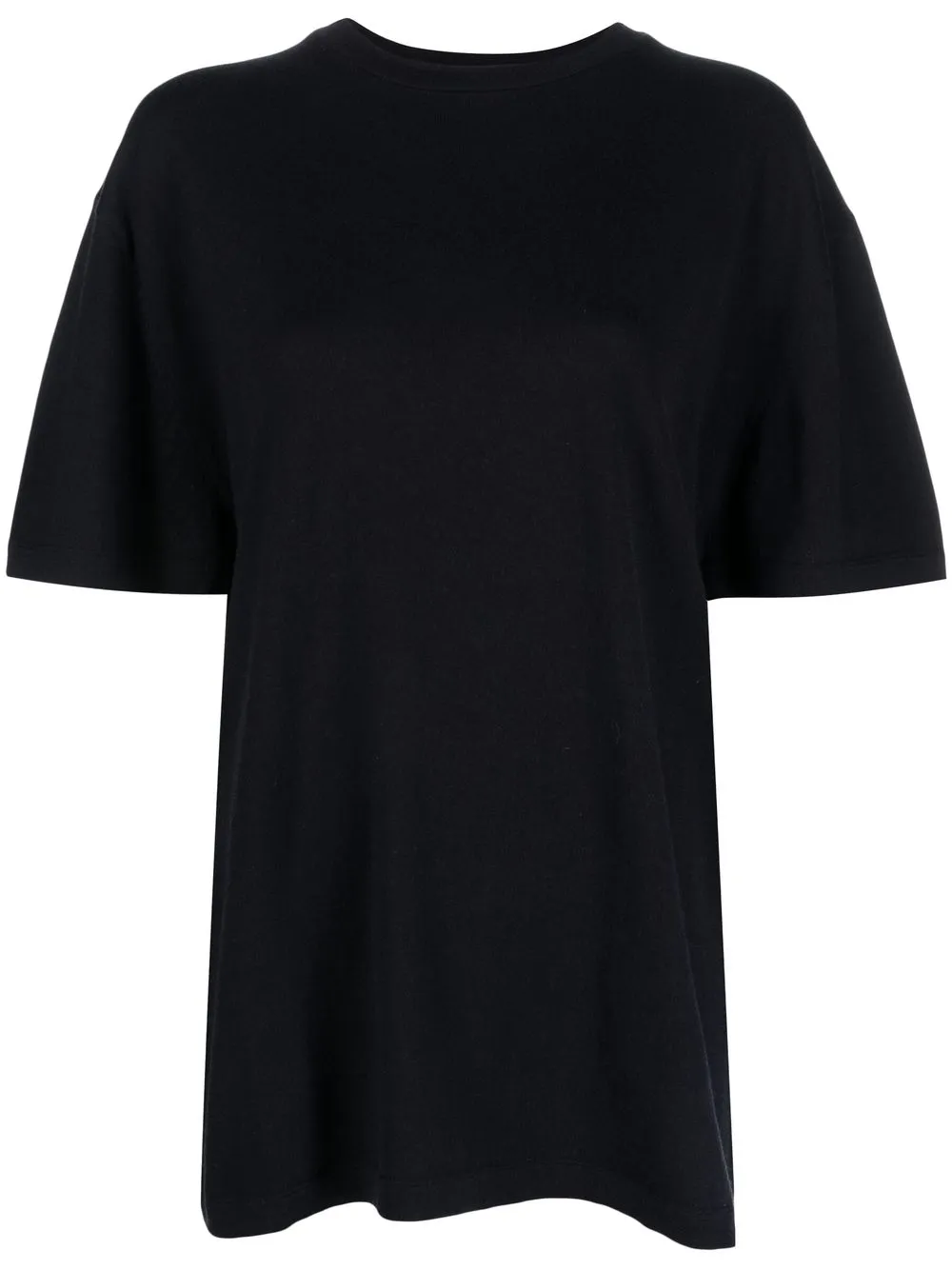 Extreme Cashmere Classic Cotton-cashmere T-shirt In Blau