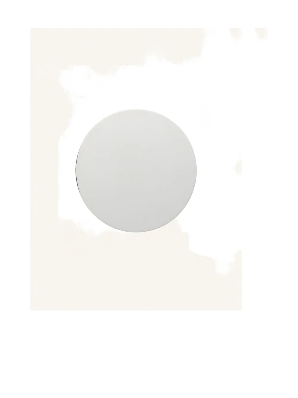 Courrèges flat circle earrings - Argento