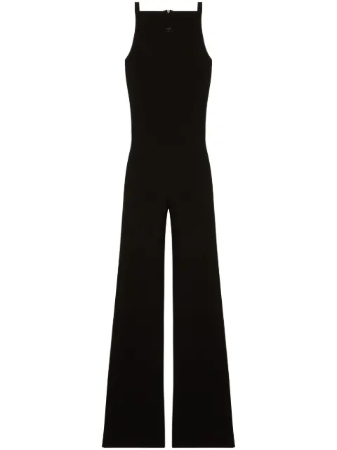 Courrèges sleeveless bootcut jumpsuit 