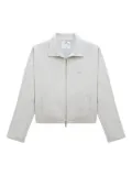 Courrèges zipped retro twill bomber jacket - Grey