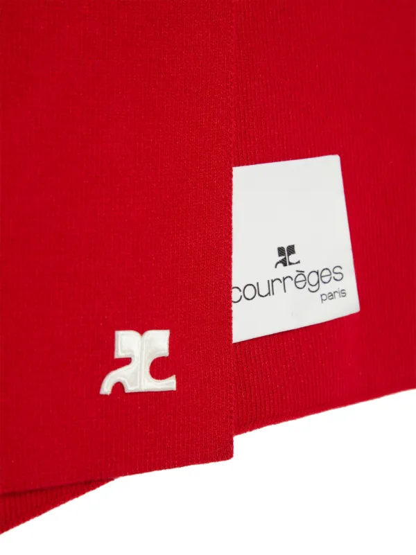 COURREGES AC MILANO KNIT SCARF ピンク COURREGES AC MILANO KNIT SCARF ピンク