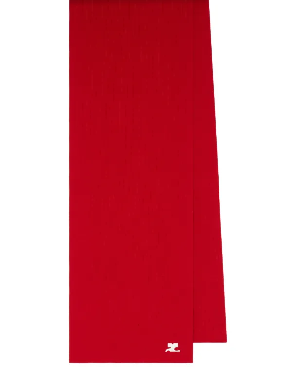 小物 COURREGES AC MILANO KNIT SCARF Courrèges AC Milano Knit Scarf | Black | FARFETCH
