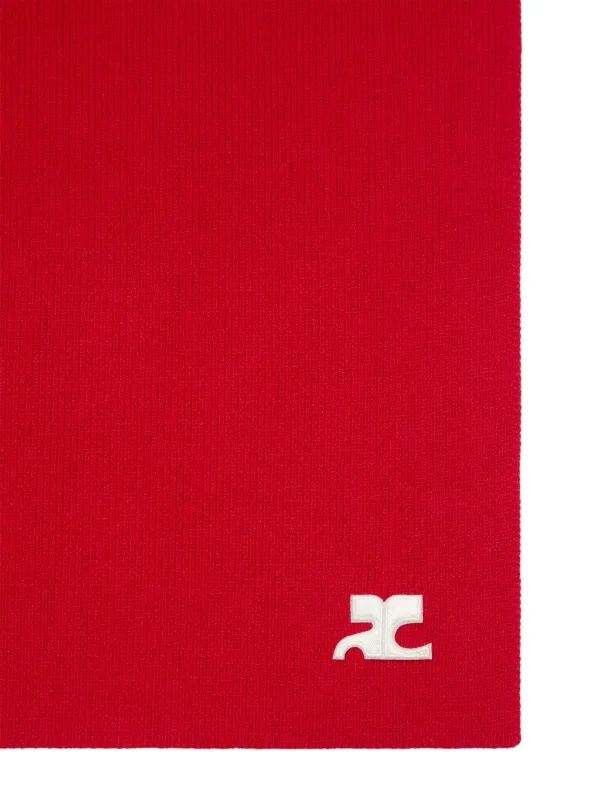 小物 COURREGES AC MILANO KNIT SCARF Courrèges AC Milano Knit Scarf | Red | FARFETCH UK