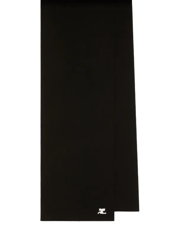 小物 COURREGES AC MILANO KNIT SCARF Courrèges AC Milano Knit Scarf | Black | FARFETCH AO