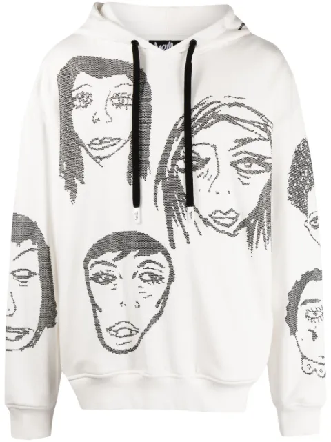Haculla Hoodie mit They're Watching-Print