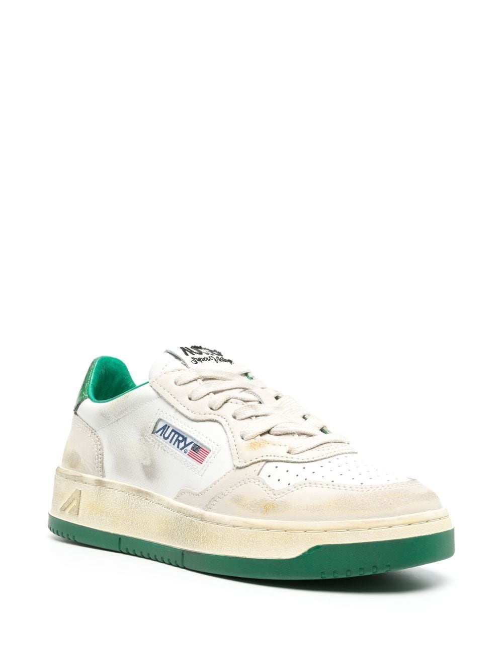 Autry Sneakers met gerafeld-effect - Wit