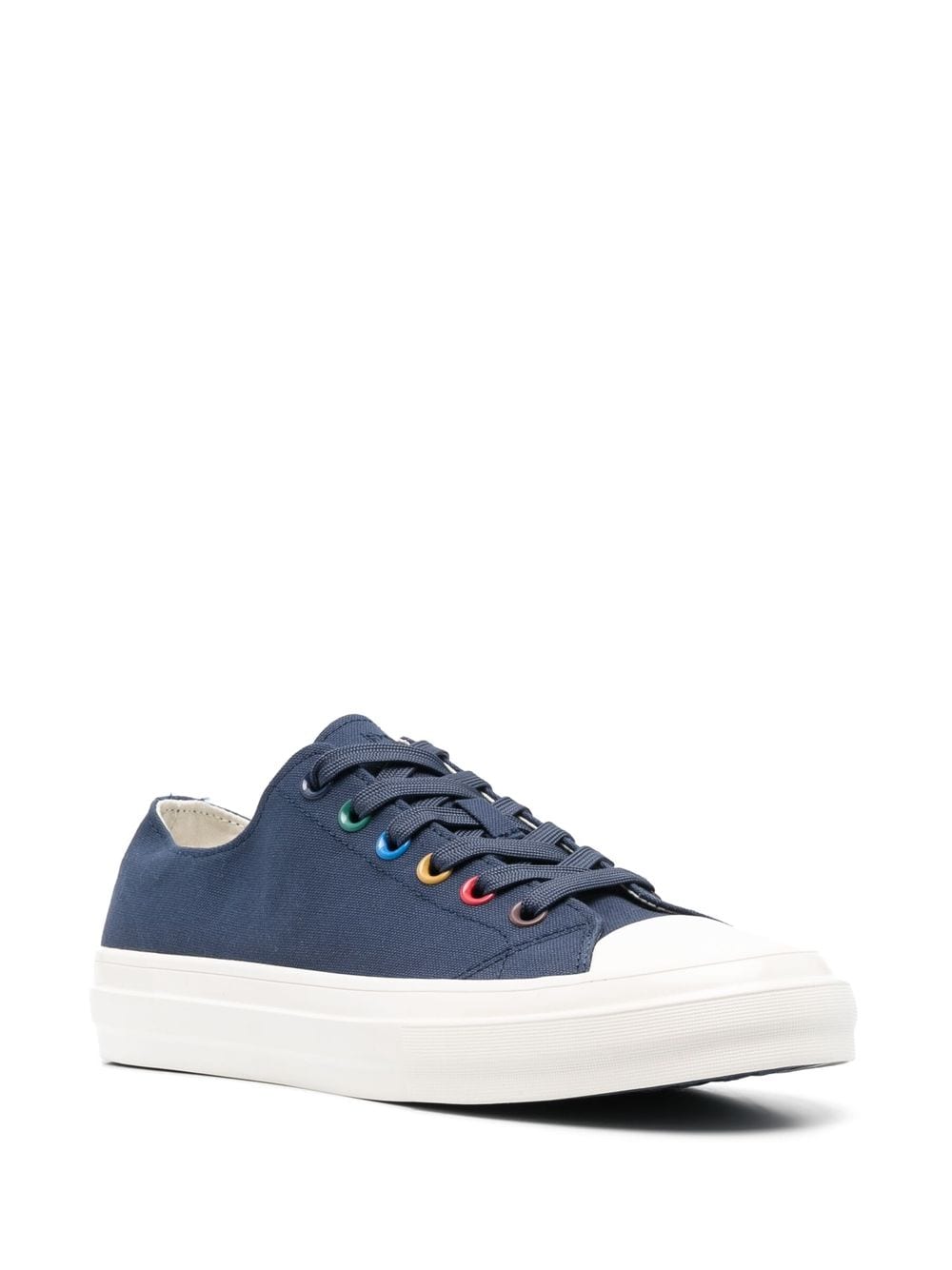 PS Paul Smith painted eyelet low top Canvas Sneakers Blue FARFETCH UK