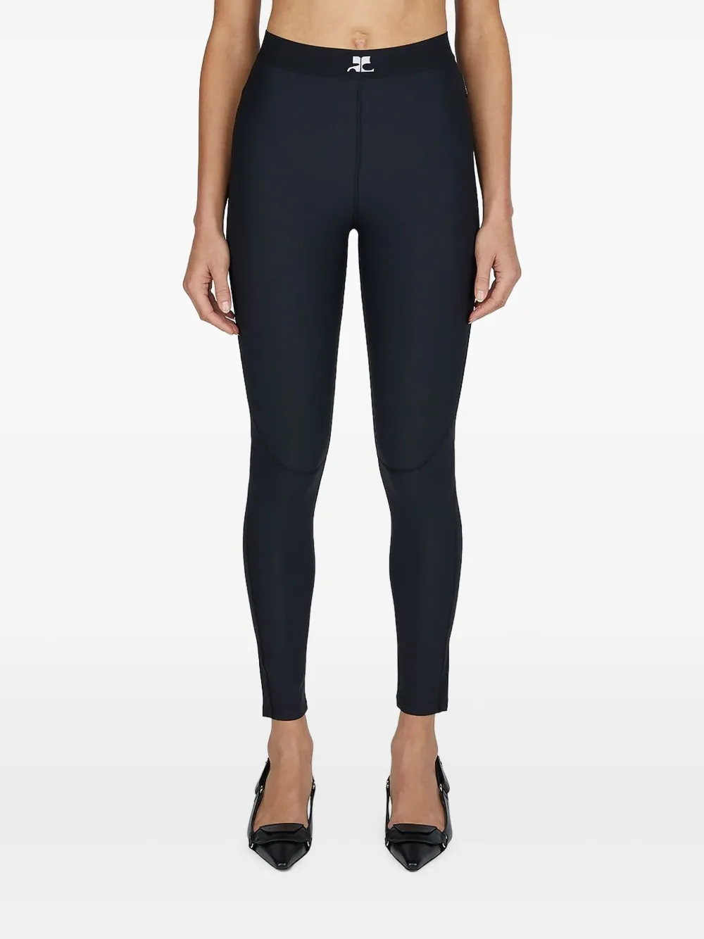 Courrèges logo-waistband leggings