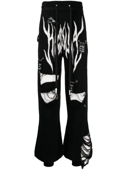 Short de sport en maille intarsia à effet usé - Haculla - Modalova