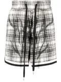 Haculla plaid-pattern tweed shorts - Black