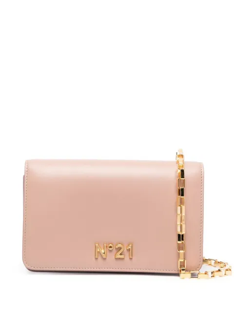 Nº21 logo-plaque leather bag