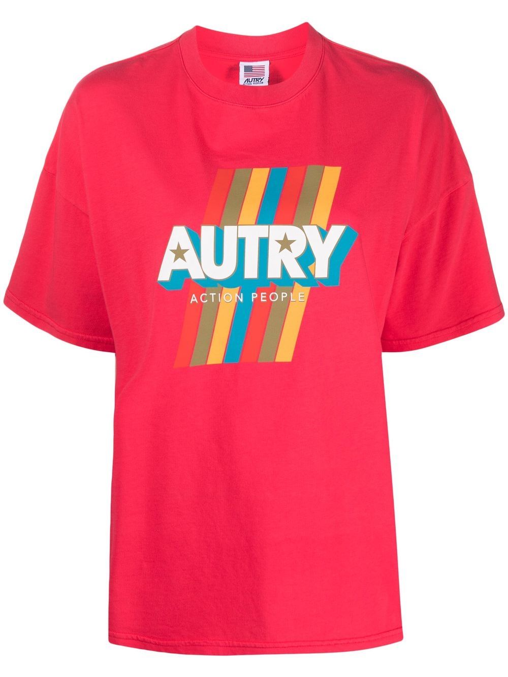 AUTRY LOGO-PRINT COTTON T-SHIRT