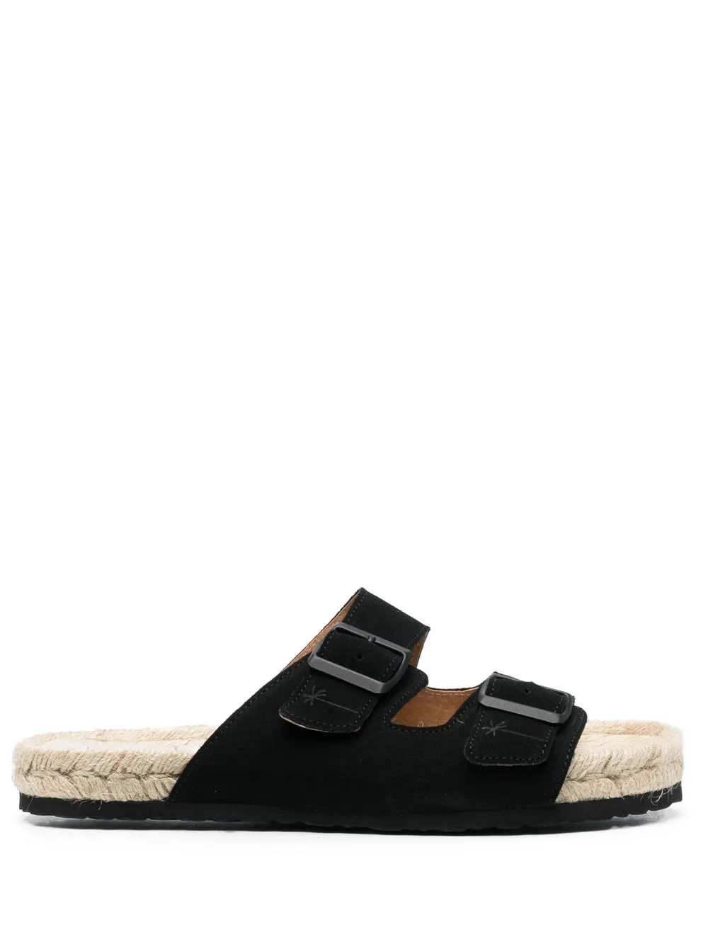 buckled espadrille sandals