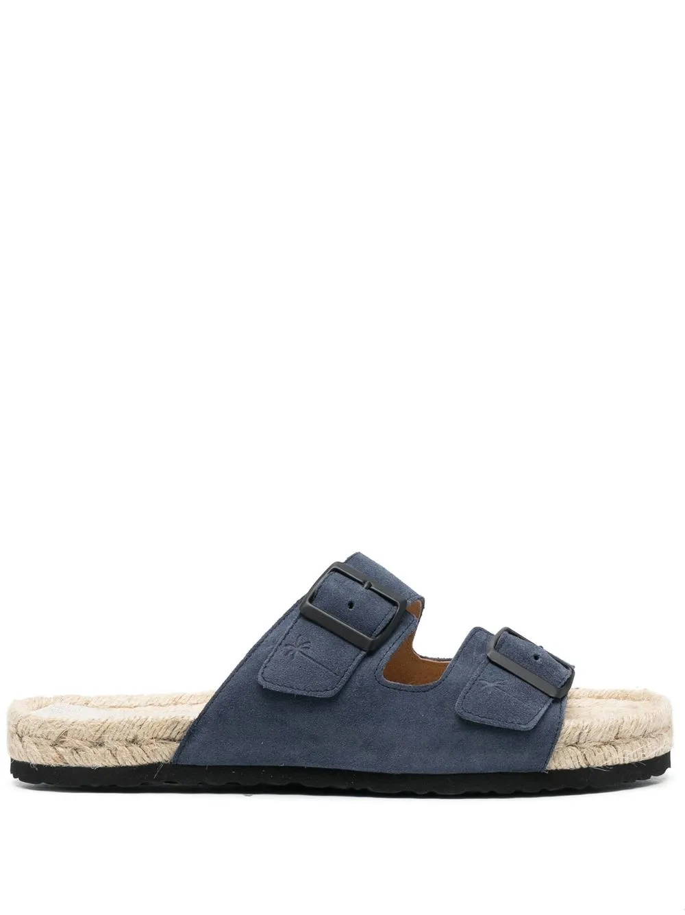 Manebi espadrilles en daim à boucles | bleu | Image 1