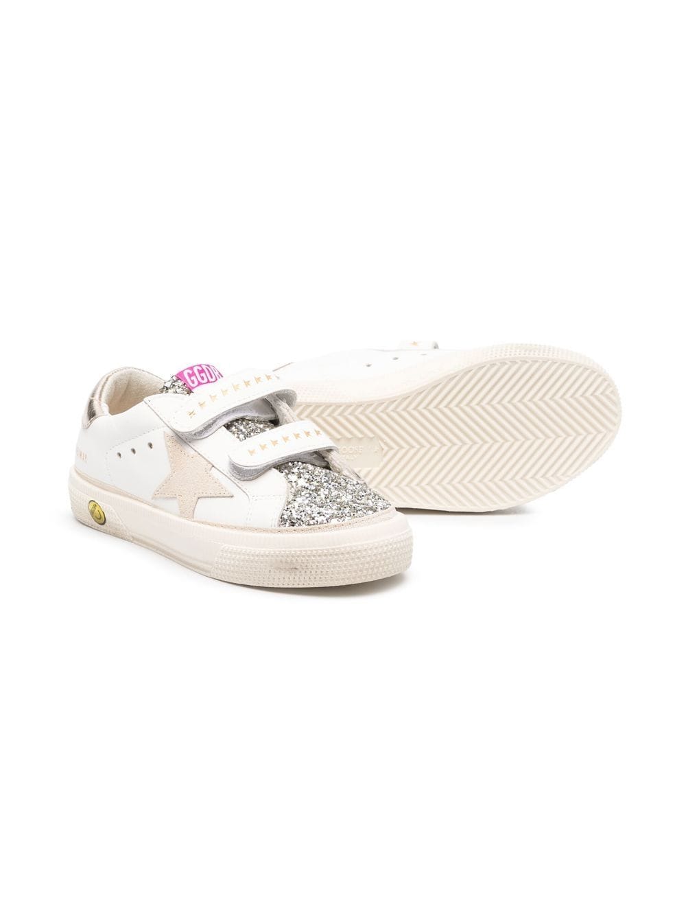 Golden Goose Kids Sneakers met klittenband - Wit