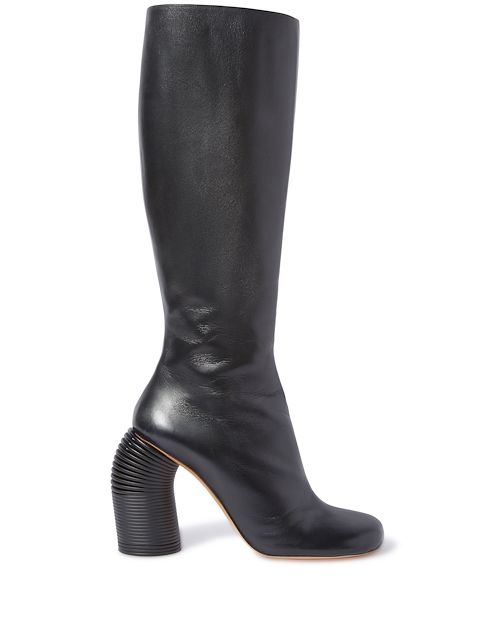 Off-White Runway square-toe leather boots
