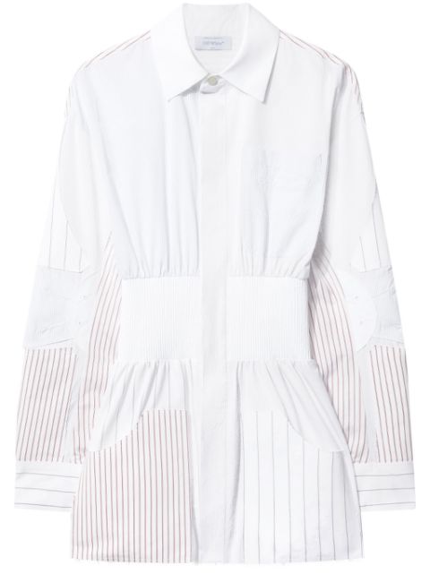 Off-White Motorcycle long-sleeved shirt dress Women