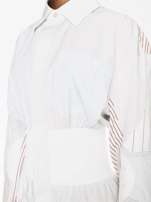 Off-White Motorcycle long-sleeved Shirt Dress - Farfetch