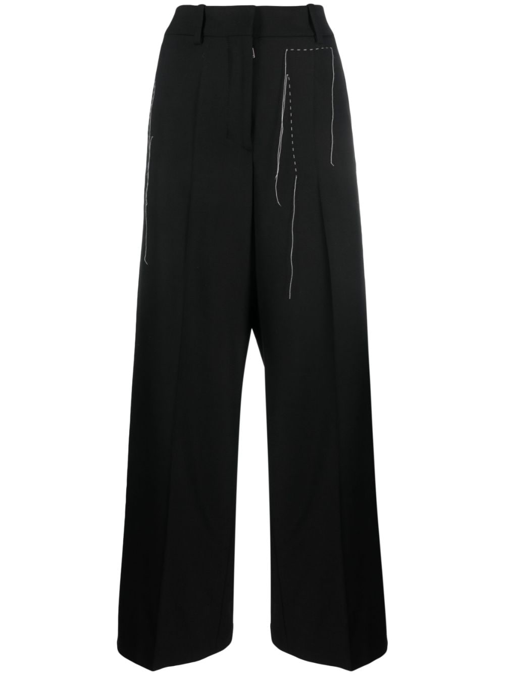 Off-White wide-leg Tailored Trousers - Farfetch