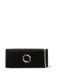 Malone Souliers Vivien satin clutch bag - Black