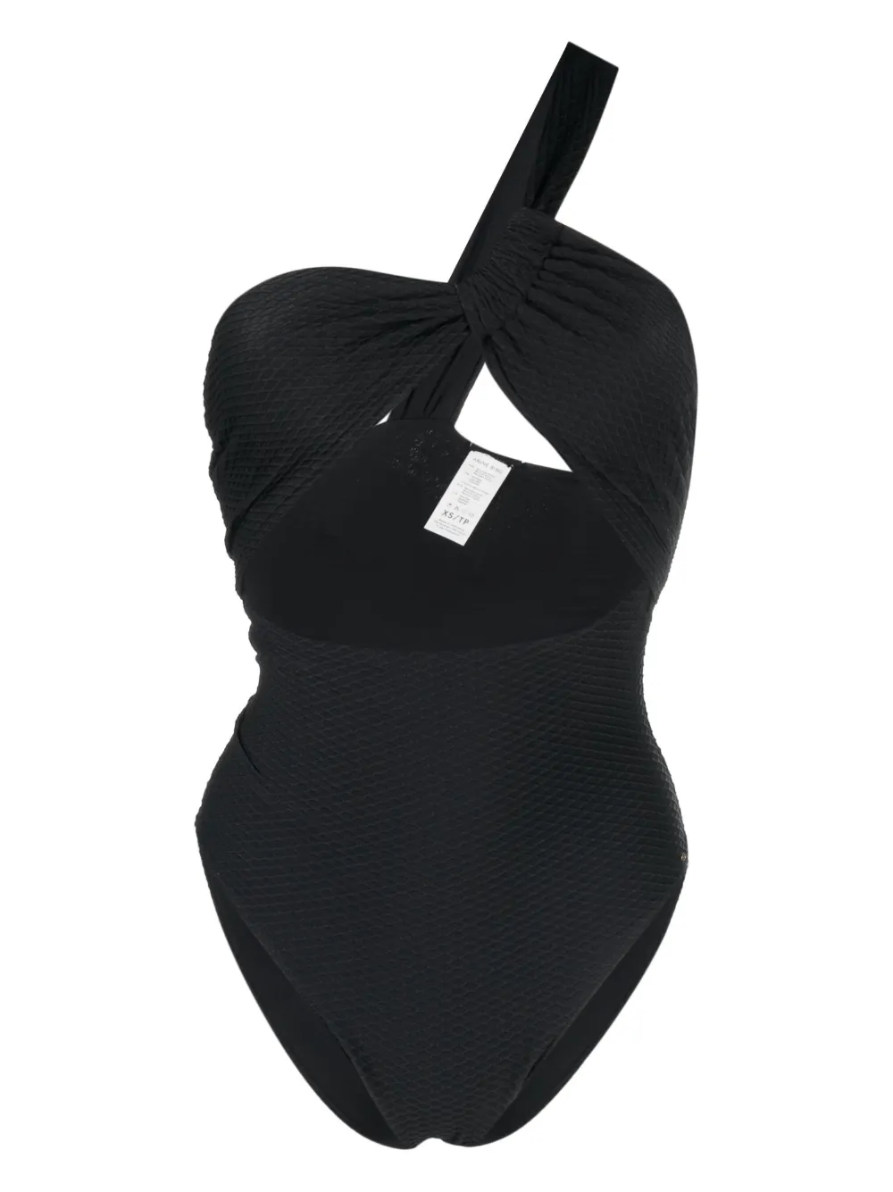 ANINE BING ROUX CUT-OUT ONE-SHOULDER SWIMSUIT