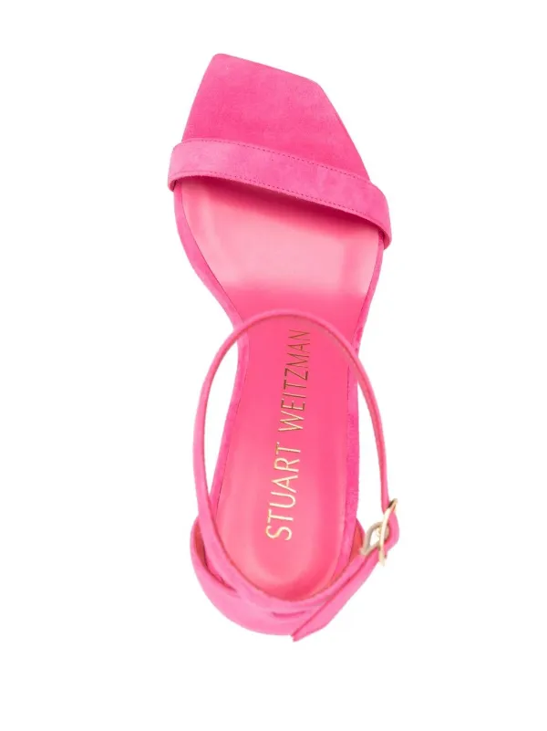 Stuart Weitzman Nudistsong 100mm スエードサンダル | ピンク