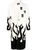 Haculla Up In Flames single-breasted wool coat - White