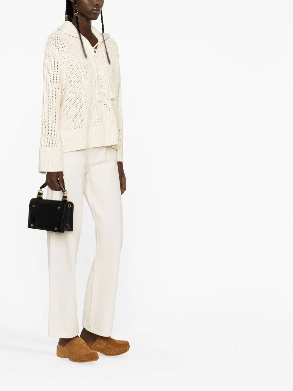 Chloé Ora shopper met overslag - Zwart