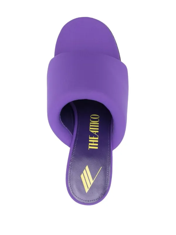 【関税込み】The Attico パープル Rem ヒールサンダル The Attico 125mm Rem Sandals | Purple | FARFETCH AO