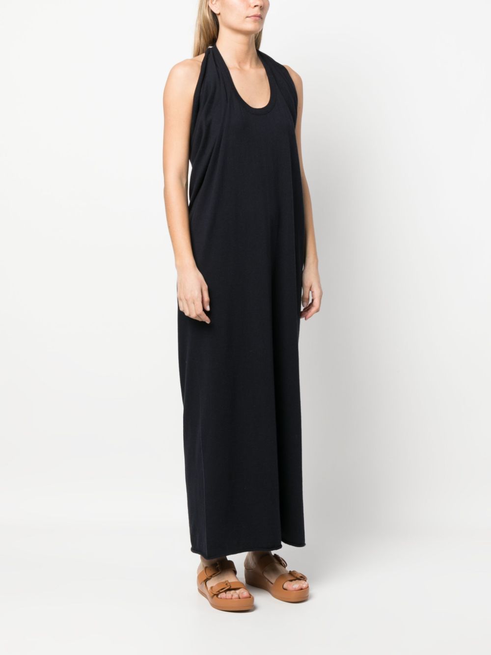 Extreme Cashmere Lower-back Long Dress In Blue | ModeSens